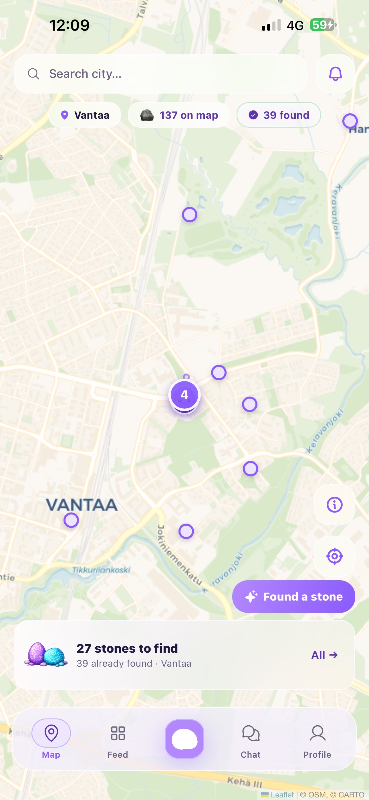 Stobi map screen